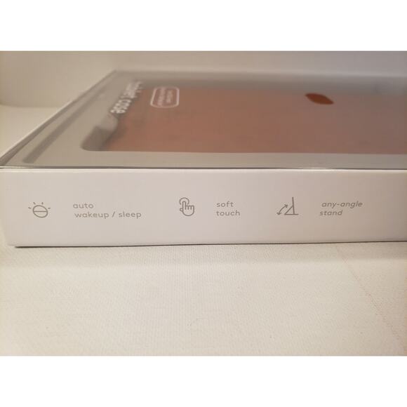 heyday Faux Suede Case for 10.5-inch iPads Tablet. (Tan) any-angle Stand. - Picture 5 of 8